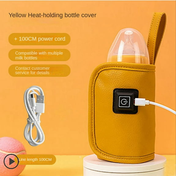 USB Milk Water Warmer Baby Nursing Heater -Yellow