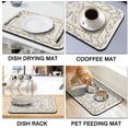 thumbnail image 2 of Fun Coffee Mat 19inx12in,Coffee Bar Mat for Countertops,Absorbent Hide Stain Anti-Slip Coffee Bar Accessories Fit Under Coffee Machine Mat,dish Drying Mats for Kitchen, 2 of 6