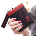 thumbnail image 1 of Cartera corta para mujer, estilo estudiante, estilo fresco y lindo, con cremallera, monedero pequeño, tarjetero, 1 of 5