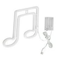 thumbnail image 1 of LED Neon Sign Light, Music Note Neon Light IP45 Waterproof Wall Hanging Dual Power Supply 200lm  For Home Decor Blue Light,Red Light,Pink Light, 1 of 8