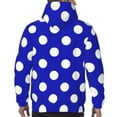 thumbnail image 7 of Salouo Blue And White Polka Dot Pattern Men's Fall Hoodie Sweatshirt,Sport Hoodie with Pockets for Men Pullover Casual Hooded Sweatshirt-3X-Large, 7 of 7