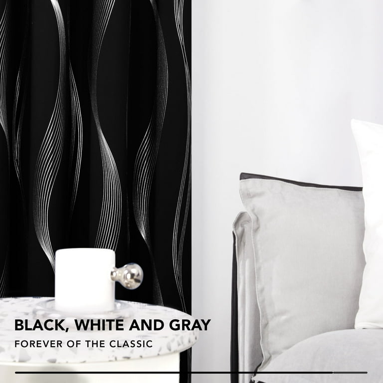 Wave Pattern Blackout Curtain Panels, Set of 2 photo 6
