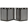 Arf Pets 31.5"H Free Standing Wood Dog Gate, Walk Through Door