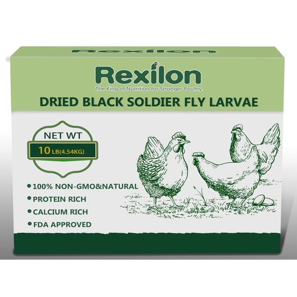 Alimento para pollos Rexilon Larvas secas de mosca soldado negra 4,5 kg