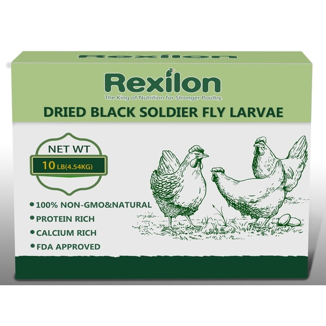Alimento para pollos Rexilon Larvas secas de mosca soldado negra 4,5 kg