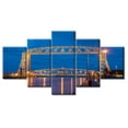 thumbnail image 1 of TISHIRON 5PCS Framed Canvas Wall Art Set,60"x32" Minnesota Aerial Lift Bridge Canvas Art Decor, 1 of 7