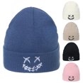 thumbnail image 2 of OOKWE Pupil Outdoor Riding Hat Skin-friendly Knitted Hats with Embroidered Expression, 2 of 14