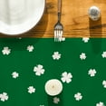 thumbnail image 6 of Smile Lucky Green Shamrock St. Patrick's Day Table Runner 13 x 90 Inch, 6 of 7