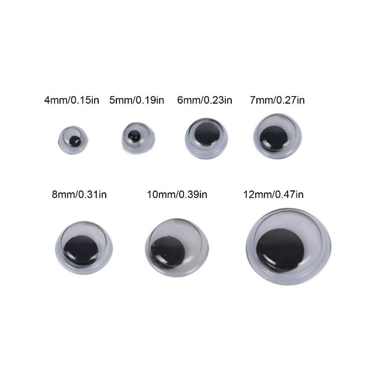 100pcs Diy Toys Plastic Googly Wiggly Moveable Black Joggle Eyes Self- adhesive Dolls Eye For Toys Dolls Googly Black Eyes Use - Dolls Accessories  - AliExpress