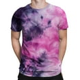 thumbnail image 2 of Big and Tall Shirts for Men Fashion Novelty Tie Dye Print Short Sleeve T Shirt Shirts Big And Tall Thick T Mens Thin Shirt Hoodies for Men Casual Mens Man Graphic L, 2 of 4