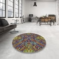 thumbnail image 4 of Ahgly Company Machine Washable Indoor Rectangle Transitional Green Area Rugs, 2' x 3', 4 of 7