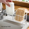 thumbnail image 1 of Soporte para esponja sin taladrar, soporte para esponja de cocina, organizador de fregadero de cocina para el hogar (blanco) ZefeiWu 8390614045385, 1 of 1