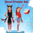 thumbnail image 2 of 6PCS Cat Costume for Kids Girls, Cat Ear Hat Headband Tutu Bowtie Cat Tail and Striped Socks Gloves Set for Reading Week Halloween Birthday and Cosplay Prty, 2 of 7