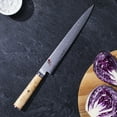 thumbnail image 3 of Miyabi Birchwood SG2 9-inch Slicing Knife, 3 of 5