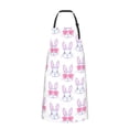 thumbnail image 2 of Picia Heart Rabbit Waterproof Apron for Unisex Adult - Adjustable Bib Apron with Pockets, Ideal for Cooking, Gardening, Painting, and Household Chores, 2 of 9