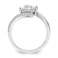 thumbnail image 2 of Solid 925 Sterling Silver CZ Cubic Zirconia Anniversary Ring Band Size 7, 2 of 6