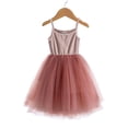 thumbnail image 2 of Coerni Baby Girls Tutu Dress Toddler Cotton Tutu Dress Tulle Dresses Girl Sleeveless Princess Suspenders Solid Color Dress Dress Party for Girls, 2 of 3