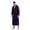 Purple, variant on FLMEI Mens Flannel Robes Long Plush Fleece Bathrobe for Men Warm Fall Winter House Night-Robe Thickened Loose Sleepwear Pajamas for Men M-XL-XXXL
