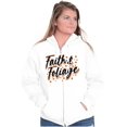 thumbnail image 4 of Cute Fall Autumn Faith and Foliage Womens Plus Size Graphic Zipper Hoodie Brisco Brands 4X, 4 of 5