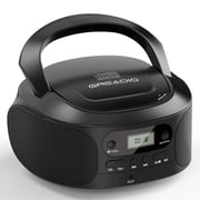 Jazmm CD Boombox Player, Portable Boombox CD Player with Good Sound, CD/CD-R/CD-RW Compatible, Programmable with AUX Input, Battery/Type-C Operated, Digital Portable CD Boombox for Kids, Seniors,Home