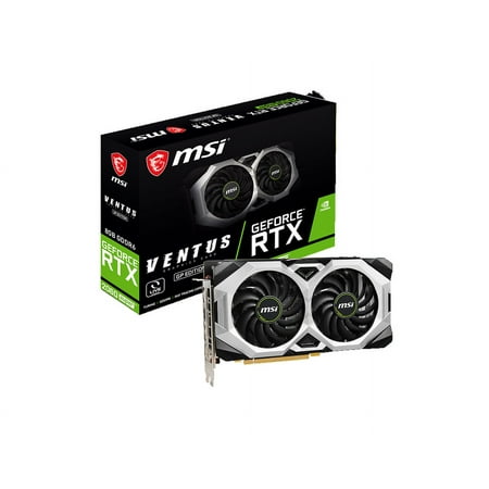 MSI GeForce RTX 2060 SUPER VENTUS GP Graphics Card, 8GB GDDR6, PCI-E Gen 3, DP x 3, HDMI x 1, Dual-fan Design, VR Ready