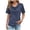 Navy, variant on Womens Athletic Tops Short Sleeve Tops for Women Summer Spandex T Shirts for Women Large Shirt Long Sleeves Shirt Long Exercise Shirts Tees Short Sleeve Tunic Raglan Turtle Neck Purple XL