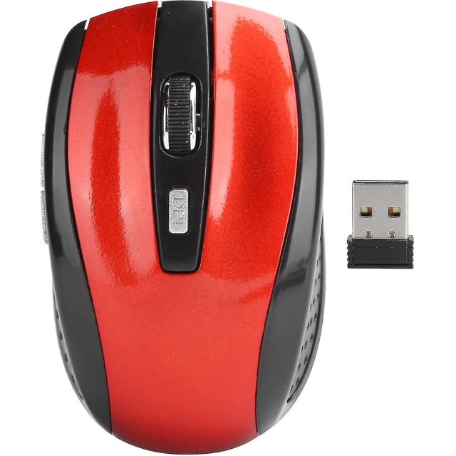 Wireless Mouse, 2.4ghz Usb Ergonomic Optical Wireless Computer Mouse, Adjustable 1600dpi Portable Wi