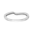 thumbnail image 5 of 14K White Gold Ring Band Wedding Diamond Round , Size 7, 5 of 7