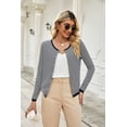 thumbnail image 4 of Richie House Women's Striped Cardigan Sweater Size XS-XL ARH2055-XS, 4 of 4