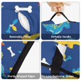 thumbnail image 6 of DarkBlue Cartoon Dinosaurs Bones Pattern Teens Toddler Nap Mat with Pillow, Sleeping Mat Bag for Preschool Daycare 59"x22", 6 of 6