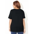 thumbnail image 2 of Catherines Women's Plus Size Suprema Lace-Up Tee, 2 of 6