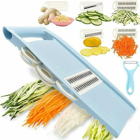 1 Set, 5in1, Vegetable Slicer, Multifunctional Fruit Slicer, Manual Food Grater, Vegetable Grater, Cutter, Potato Grater, Household Potato Chopper, Ki