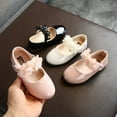 thumbnail image 3 of Infant Baby Girls Shoes Soft Sole Leather Flower Princess Wedding Dress Mary Flats Prewalker Newborn Light Baby Sneaker Shoes, 3 of 4