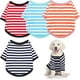thumbnail image 1 of 4 piezas de camiseta para perro, camiseta a rayas para perro pequeño, ropa para mascotas, sudadera para cachorro, ropa para perros pequeños y medianos, 1 of 7