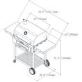thumbnail image 2 of Asador de carbón KitchenAid Cart-Style 810-0021 Negro, 2 of 2