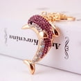 thumbnail image 3 of Cute Dolphin Keychain Crystal Animal Keys Bag Key Chain Gifts For Women, 3 of 8