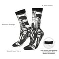 thumbnail image 4 of Yiaed American Tractor Print Great elasticity Crew Socks Sports socks for Men and Women, 4 of 6