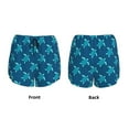 thumbnail image 3 of Gukieu Cute Turtle Print Women's Sports Shorts with Drawstring Elastic Waistband for Running, Yoga, Fitness-Large, 3 of 7