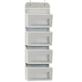 thumbnail image 2 of VONKY Over Door Hanging Storage Bag 6 Pouch Mesh Fabric Pocket Rack Household Playroom Space-Saving Sorting Organizer Gray, 2 of 6