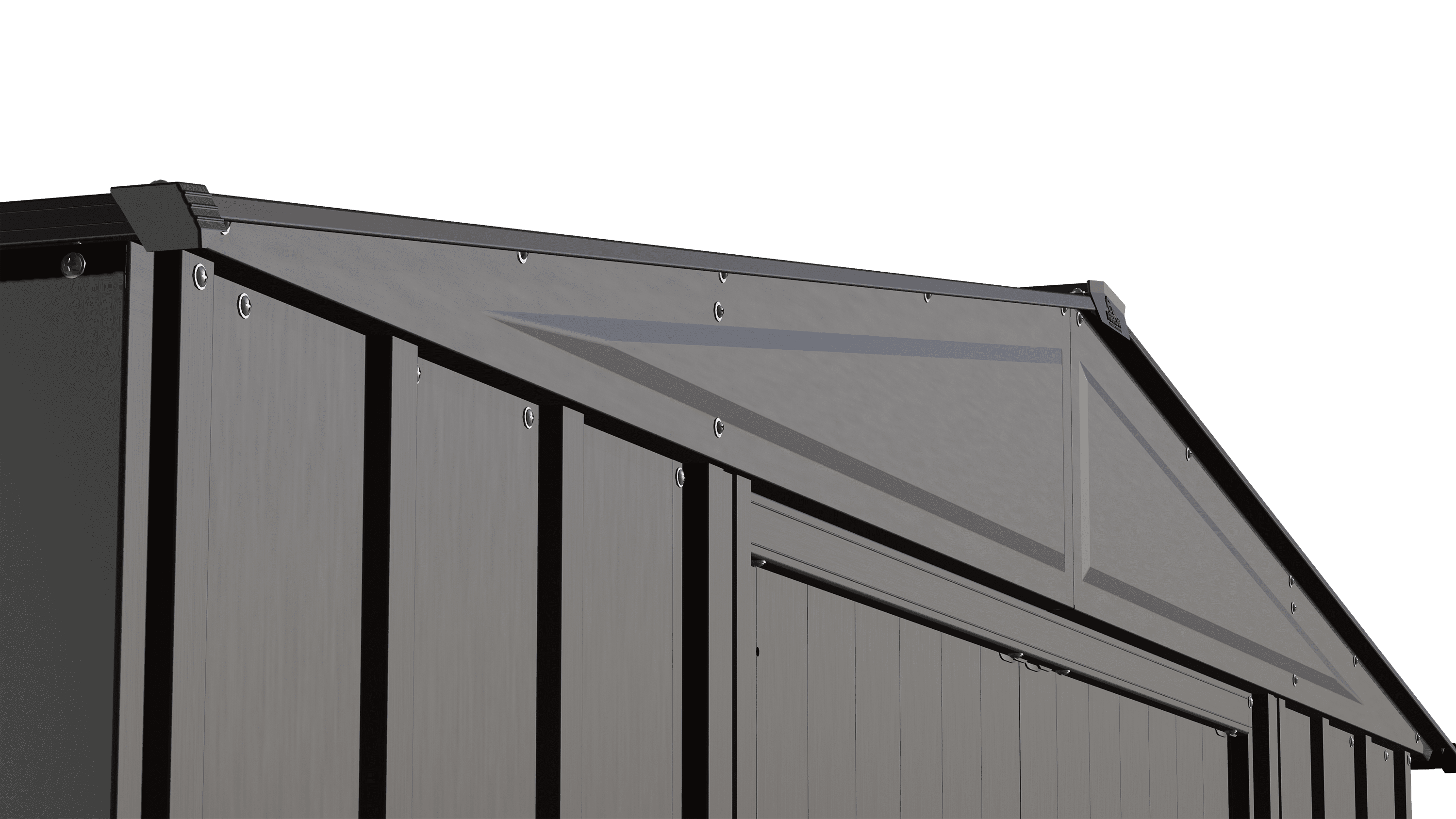 Arrow 6 x 6 ft. Classic Steel Outdoor Storage Shed, Charcoal