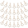 thumbnail image 2 of Milisten 60pcs DIY Star Shaped Spring Snap Keychain Clip Metal Swivel Clasp Snap Hook with Chain, 2 of 6