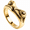 Gold, variant on Men's Frog Head Ring, Stainless Steel Sculpted Animal Statement Ring, Sizes 7-13, for Casual, Parties and Everyday Wear, Birthday Gift for Him