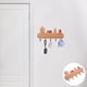 thumbnail image 5 of GOOHOCHY Llavero de pared: Perchero de madera con ganchos de hierro - Organizador rústico para puerta de entrada, vestíbulo, pasillo - Colgador de pared que ahorra espacio, 5 of 8