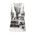 thumbnail image 3 of Haiem Vintage Cactus Pickup Men Workout Tank Top Gym Bodybuilding Sleeveless Muscle T Shirts Athletic Tank Breathable Workout Shirt-XX-Large, 3 of 8