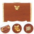 thumbnail image 2 of 1pc Wood Carbonization Change Bank Money Box Wooden Piggy Bank for Home, 2 of 6