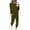 Army Green, variant on 2Pc Women Pure Color Suit Long Sleeve Leisure Pocket Home Sweatpants Sets