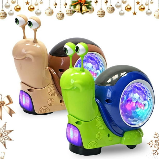 Luces Caracol De Juguete Para Gatear, Luminoso Y Musical, Con Luces Led De Colores Y Música Dinámica, Interactivo Y Automático, Ideal Para Navidad Y Cumpleaños (1 Unidad) Rkxzt