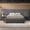 Gray, variant on Gray Queen Size Velvet Upholstered Platform Bed with Extra Wide Padded Big Headboard, Modern Bedroom Furniture, No Box Spring Needed