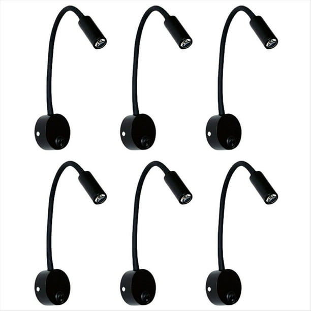 1 Uds. Lámpara de Lectura para Estudio de Trabajo Junto A la Cama, Apliques de Lámpara de Pared, Lámpara LED de 3W para Libros, Luz de Pared LED para Dormitorio