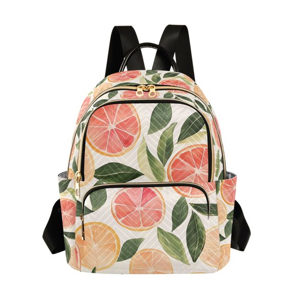 FORMRS Mini Backpack Purse for Women Travel Daypack Casual Shoulder Bag, Watercolor Grapefruit